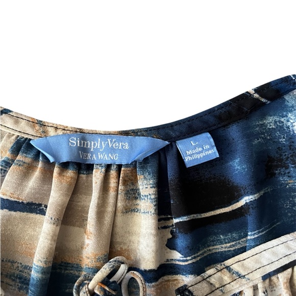 Abstract Print Sleeveless Top, L - Picture 3 of 4